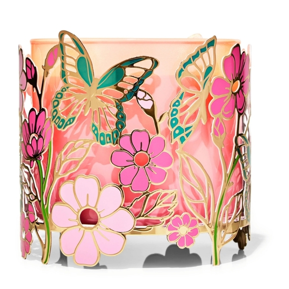 Bath & Body Works Other - Butterflies in the Garden 3 Wick Candle Holder Bath and body works